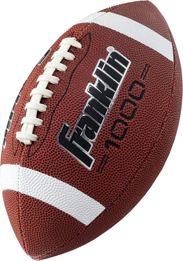 Franklin Sports Kids Junior Football – Grip-Rite 100 Youth Junior Size Rubber Footballs